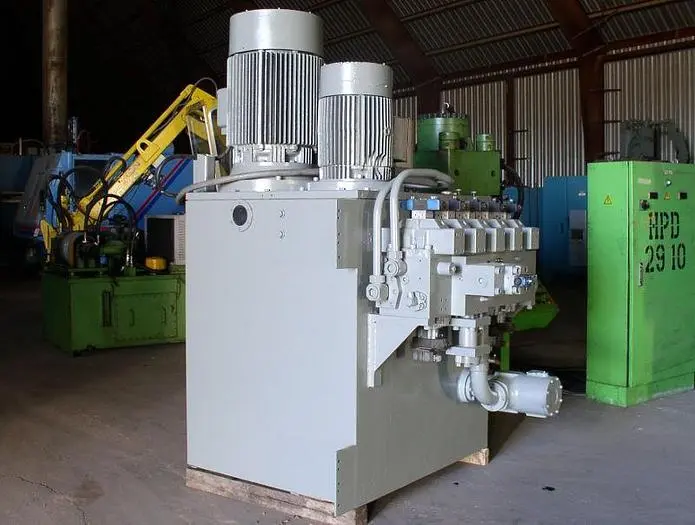 90 hp Rexroth Oilgear Hydraulic Unit 1,500 PSI 500 gal