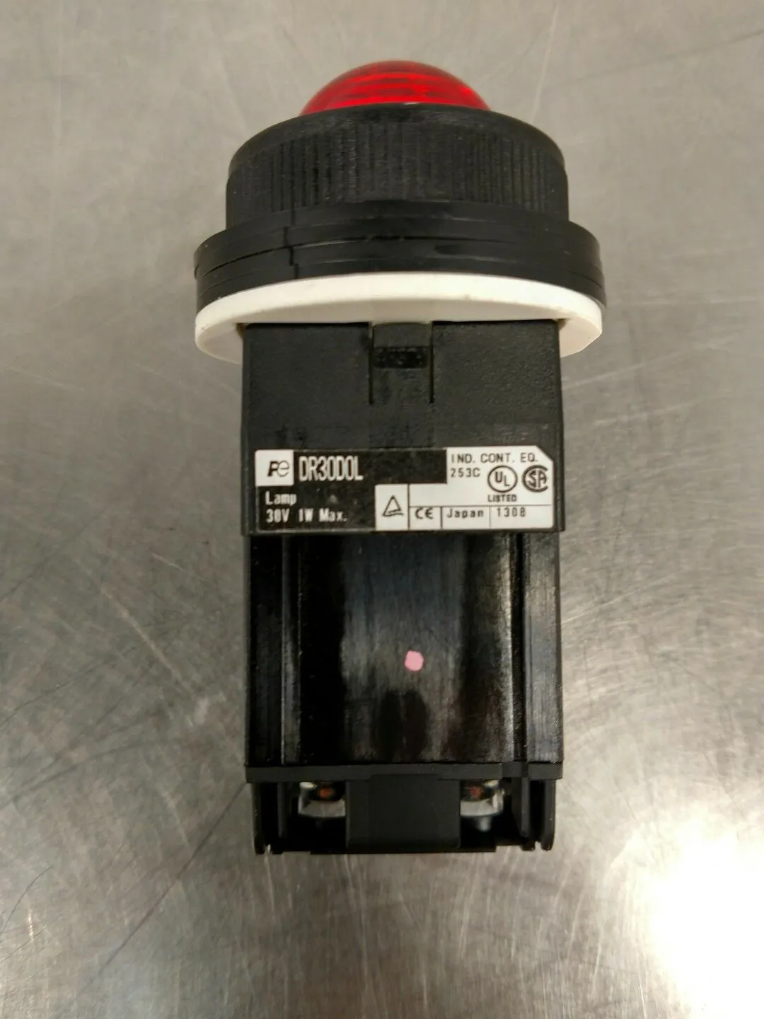 Fuji Electric DR30D0L Red Indicator Pilot Light 30V Max 4A