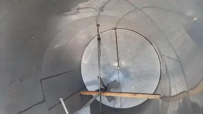 Tank, 4,500 Gallon, Stainless Steel, Agitated, 7’6” x 14' #S745312