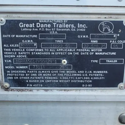 Used 1997 GREAT DANE 28 FT PUP Misc Trailers | Atlanta Truck Equipment #1296965