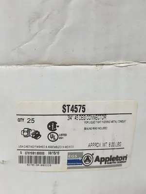 New | in-Stock APPLETON ELECTRIC ST4575 Miscellaneous Equipment (Electrical & Power) | Surplus Asset Holdings #1197722