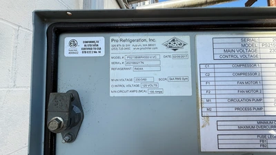 Pro Refrigeration Glycol Chiller Dual 30hp compressor with 500 gal tank 75757575