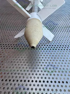USED CHEMGLASS IMPELLERS W/ GLASS STIRRER SHAFT 30MM , FOR 100 L CHEMGLASS REACTOR 60"