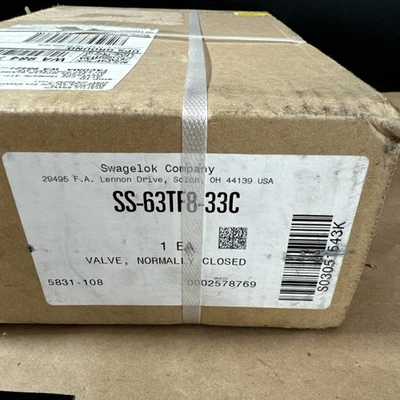 NEW Swagelok SS-63TF8-33C