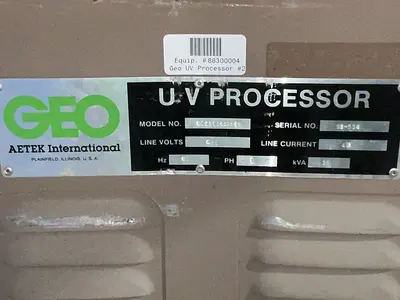 Used GEO AETEK INTERNATIONAL QC2502444NIR UV Dryers Ohio US | HGR 24 #1547118