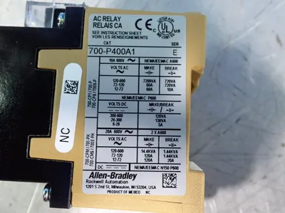 Used ALLENBRADLEY 700P400A1 Relays & Switches Ohio US | HGR 24 #903148