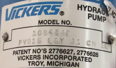 REFURBISHED VICKERS PVB15-LSY31-CM-11 HYDRAULIC PUMP PVB15LSY31CM11 1084549