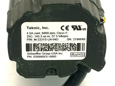 Used Teknic M-2331S-LN-04D Servo Motors Michigan US | Maverick Industrial Sales #1486195