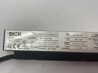 Used SICK miniTwin Safety Light Curtain 1208593 Light Curtains & Grids Michigan US | Maverick Industrial Sales #1400544