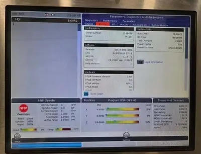 USED 2017 HAAS VF-3YT/40, WIPS RENISHAW TOOL & PART PROBE, RIGID TAPPING, HIGH SPEED MACHINING
