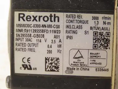 Used REXROTH INDRAMAT _UNKNOWN_ Servo Motors Indiana US | Arrow Industrial #1365283