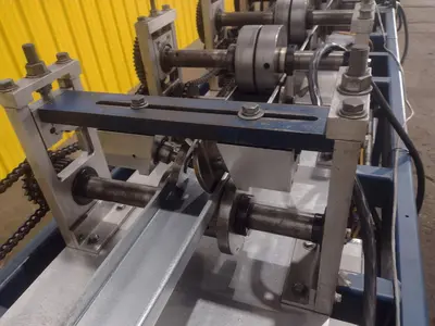 12 STAND X 10" KNUDSON MODEL #KS-2468 STUD & TRACK FRAMING ROLLFORMER, WITH AMS CONTROLS: STOCK #18942