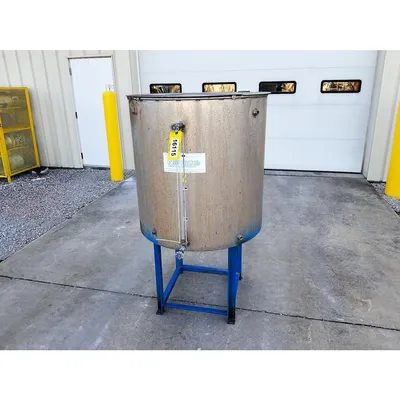 Used Stainless Steel Liquid Tank - 140 Gallon