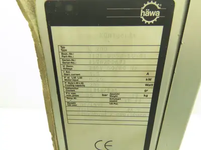 Hawa K 200 FA Cooler Electrical Enclosure AC Cooling Unit 230V 3.2A 1Ph