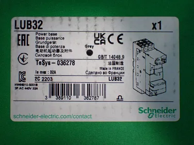 New | in-Stock SCHNEIDER ELECTRIC LUB32 Starters Ohio US | HGR 24 #1186339