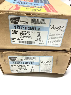 Apollo 102T38LF 30LF-032-01 Bronze Gate Valve 3/8″ NPT Class 125 670750687242