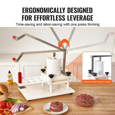 4.3" Commercial Burger Patty Maker Hamburger Meat Press Forming Machine