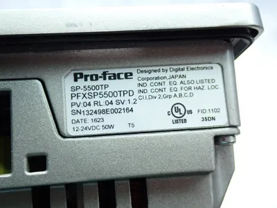 Used PROFACE SP5500TP Electrical Panels | HGR 24 #742069