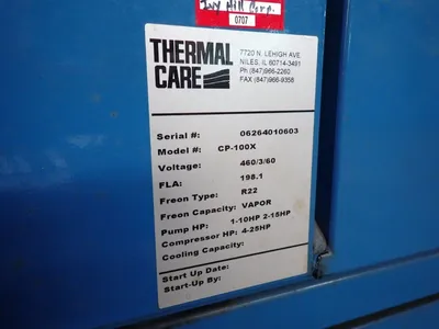 Used AWS THERMAL CARE CP100X Misc Plastics Equipment Ohio US | HGR 24 #900455
