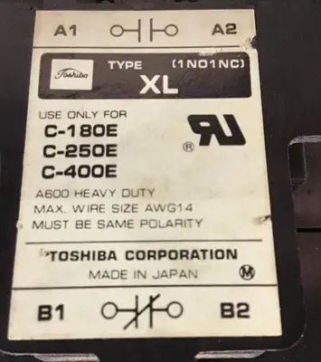 Used TOSHIBA C-180E PLC Contactors Michigan US | Ideal Machinery #1299925