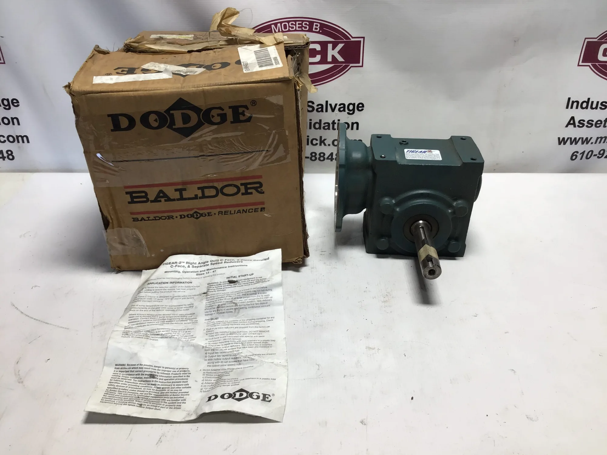 DODGE TIGEAR 202Q18R56 Gear Reducer Ratio 18:1