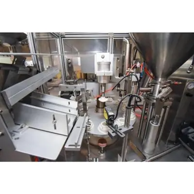 GF-400 Tube Filler/Sealer, rated 30-70 per minute