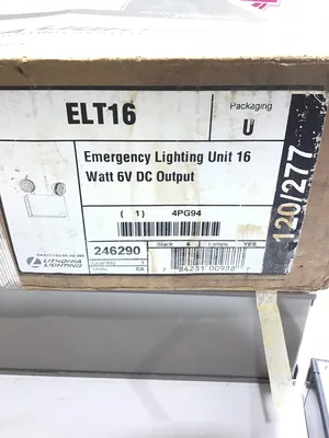 Lithonia Lighting ELT16/ELB0607 Emergency Lighting Unit