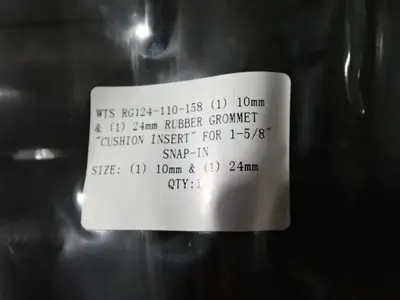 Rubber Grommet Cushion Inserts - Wts Rg124-110-158