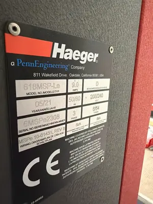 HAEGER 618 MSPe PRESSES, INSERTION | Wheeler Machinery Sales (5)