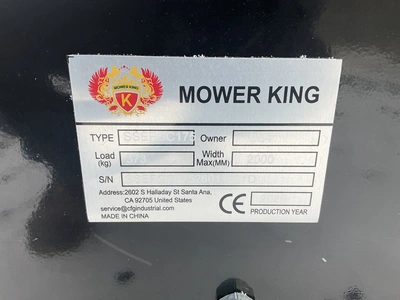 USED AGT/MOWER KING SSEFGC175 FLAIL MOWER SKID STEER ATTACHMENT