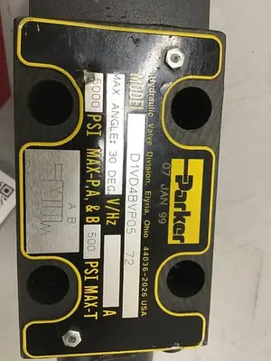 USED PARKER D1VD4BVP05 72