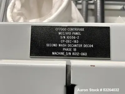 Used GEA WESTFALIA PROTEIN MASTER CF 7000 Decanter Centrifuges Illinois US | Aaron Equipment #162247