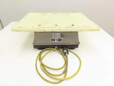 FMC Syntron J-50 Flat Deck Paper Jogger Table 17x22" Plastic Tray Variable Speed
