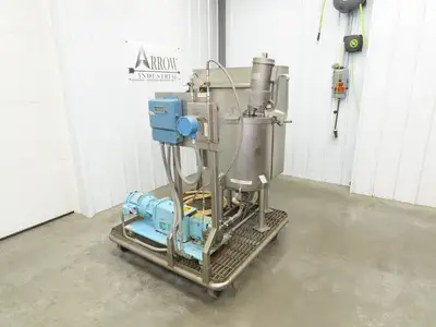 Full Jacket Steam Kettle 15 Gallon Lightnin Mixing Tank Additive Pump Flow Meter