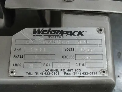 USED WEIGHPACK SYSTEMS INC. COUNTING DEVICE TW/TP