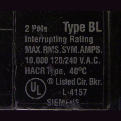Siemens 2 Pole 30 Amp Bolt-on Breaker