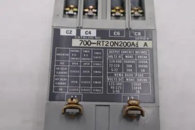 ALLEN BRADLEY 700-RT20N200A1 SERIES B STOCK 5517