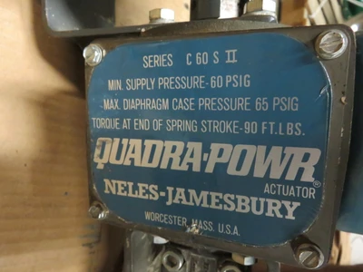Jamesbury 4"-150  Butterfly Valve with Pneumatic Actuator