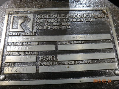 USED ROSEDALE IND8-30-3F-2-150-C-V-N-B