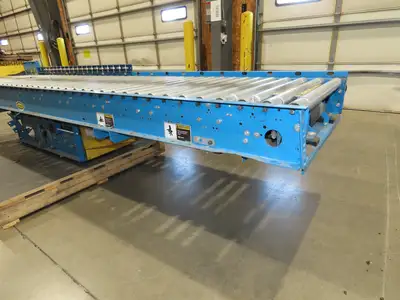 Hytrol ABEZ 30"x 11' EZLogic Accumulation Roller Conveyor 27"BF Center Drive 3PH