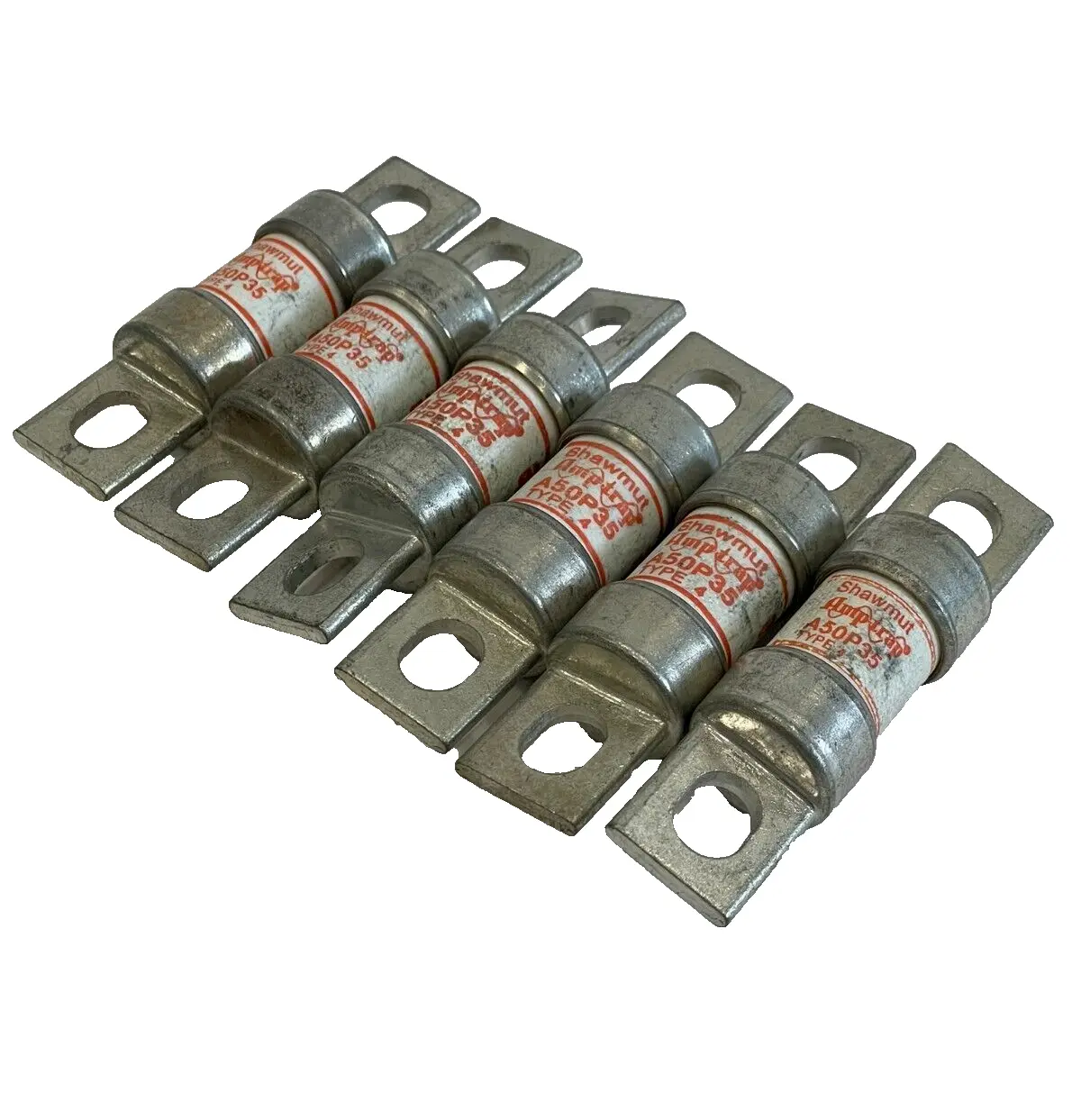 NEW SHAWMUT A50P35 FUSES TYPE 4 LOT OF 6