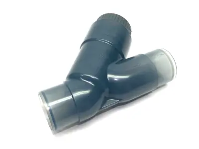 USED GEORG FISCHER ANGLE SEAT 3" CHECK VALVE TYPE 304 PVC-U DN80 PN10 EPDM