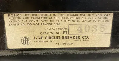 Used ITE 4035 Miscellaneous Equipment (Electrical & Power) | Surplus Asset Holdings #1188737