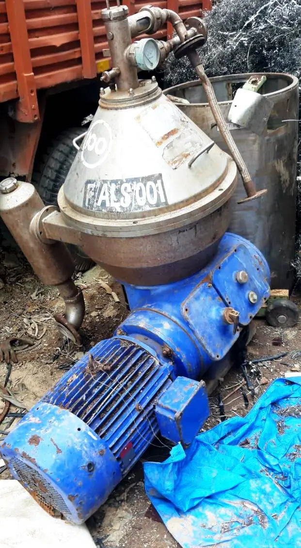 Alfa-Laval CHPX 407 SGP-34 GRT clarifier centrifuge, 316SS.