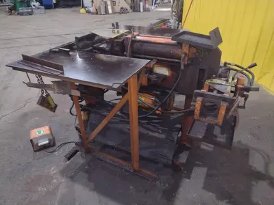 3" HUTH MODEL #2007 HYDRAULIC RAM TYPE TUBE BENDER & END FORMER: STOCK #19709