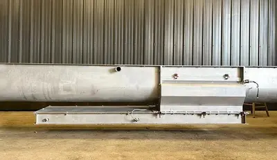 Used Screw Conveyor, 14'' Diameter X 204'' Long, Tapered Screw