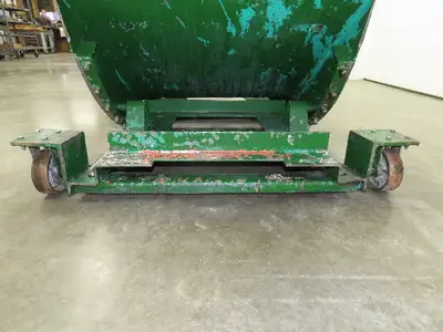 Roura Self Dumping Hopper 3/4 Yard Forklift Steel Dumpster 63x38x39"