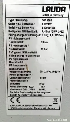 Used Heidolph Hei-Vap Industrial S 20L Rotary Evaporator with Lauda VC 5000 Chiller for High-Capacity Solvent Recovery