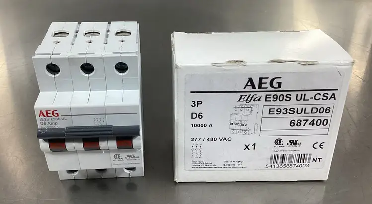Used AEG E93SULD06 Circuit Breakers | Palmetto Automation #1156152