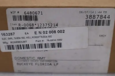 NEW Rosemount 0068N21N00A025T34 Temperature Sensor Hazardous Location STCK G309A